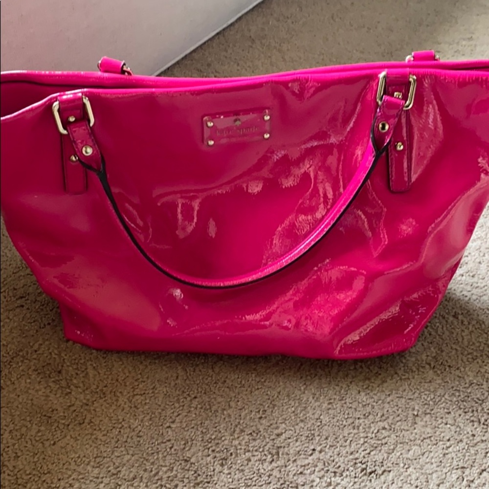 Hot pink shoulder bag